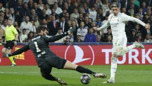 Real Madrid - Liverpool: La ocasión de Fede Valverde