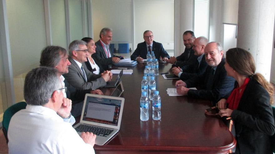 Asistentes a la reunión de esta mañana.