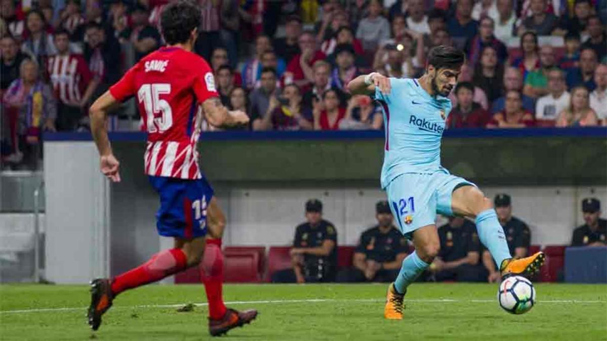 André Gomes jugó ante el Atlético de Madrid