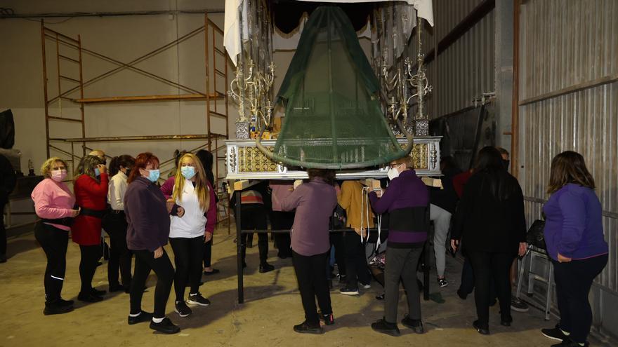 Las cofradías de Vila-real ya ensayan los pasos para la Semana Santa