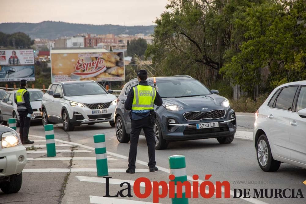 Reparto de mascarillas en Caravaca