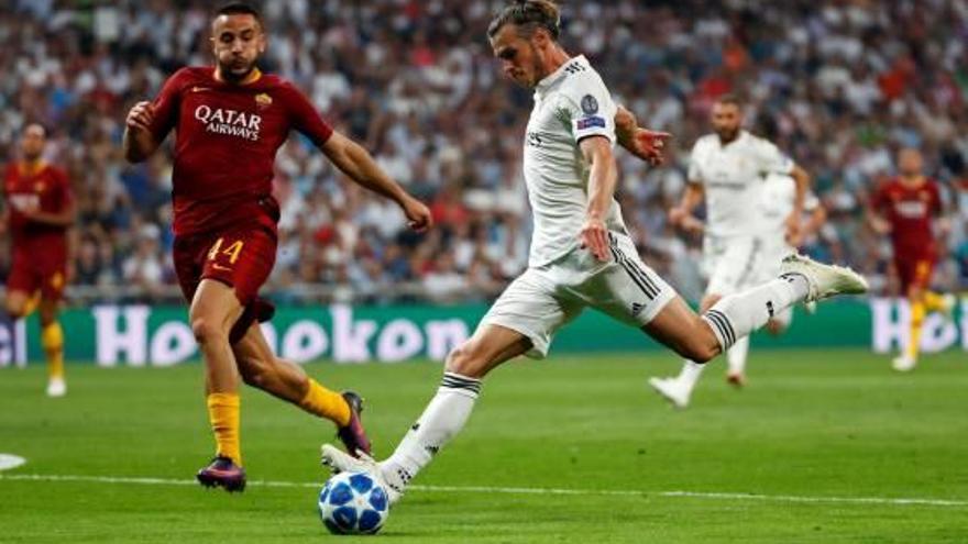 El moment precís en què Bale es disposava a xutar per fer pujar el 2-0 al marcador.