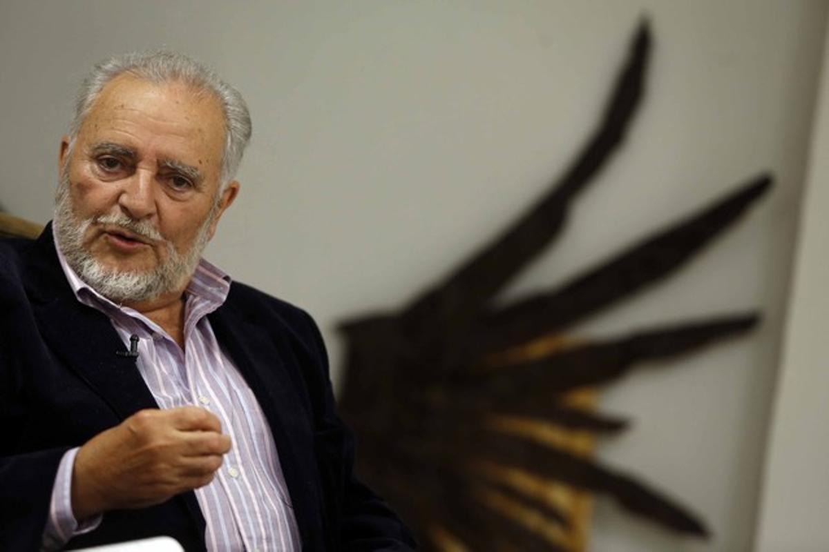 Julio Anguita, durant una entrevista el novembre del 2013.