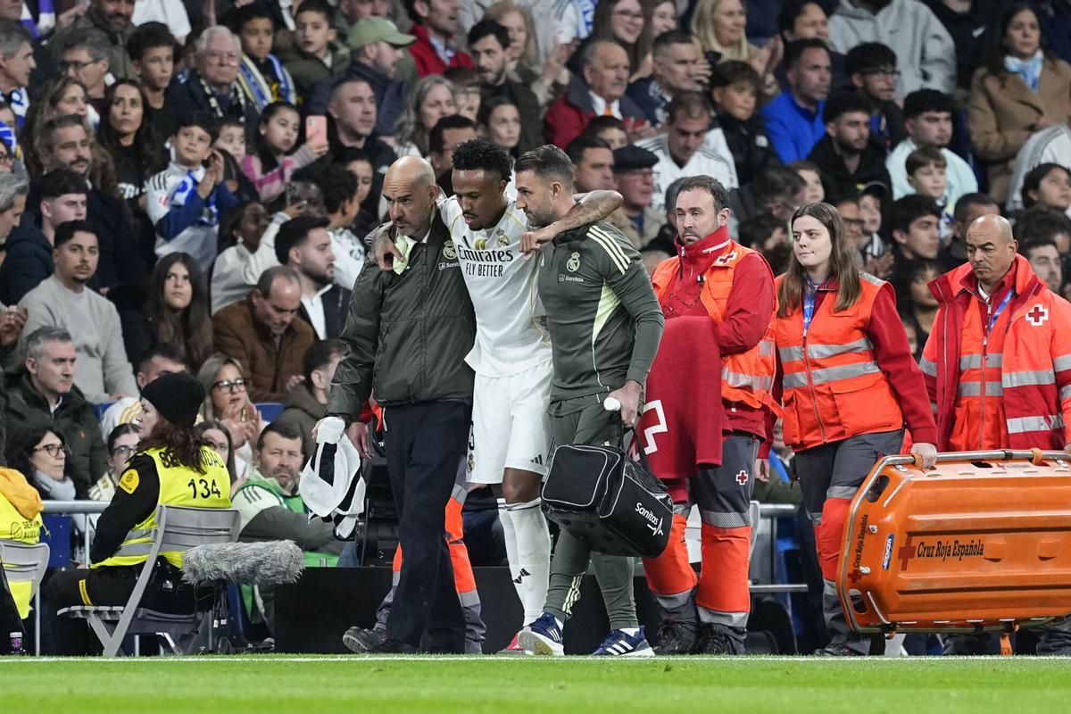 Eder Militao se lesiona contra el Celta