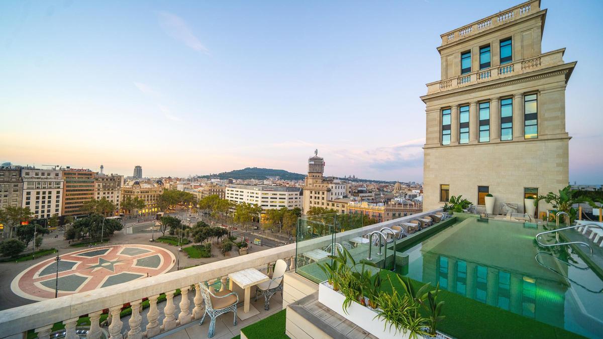 La terraza del hotel Iberostar Selection de Paseo de Gracia.