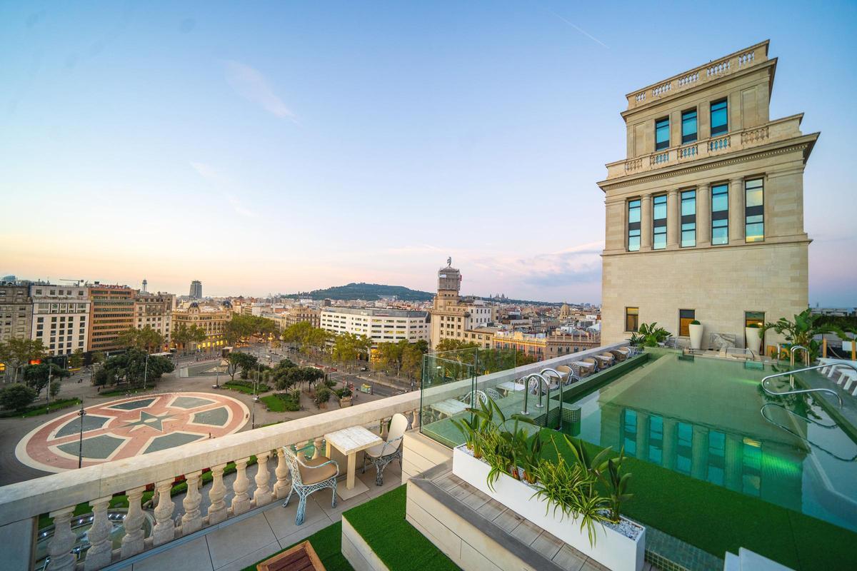 La terraza del Iberostar Selection de Paseo de Gracia.