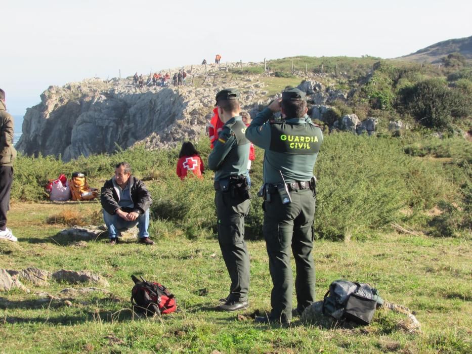 Tercer día de búsqueda del pescador desaparecido en Llanes