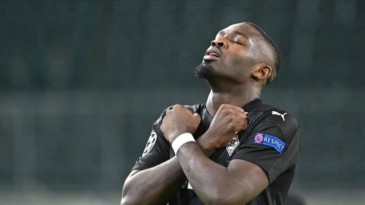 Marcus Thuram celebra un gol en Champions League