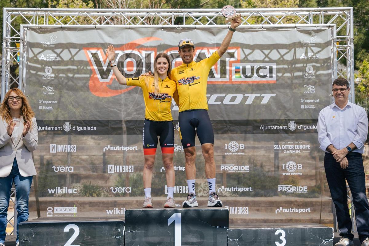 Marta Cano i Hans Becking, els dos guanyadors absoluts de la VolCat d'enguany