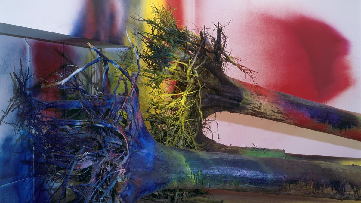 Katharina Grosse, "I Think This Is a Pine Tree", 2013.