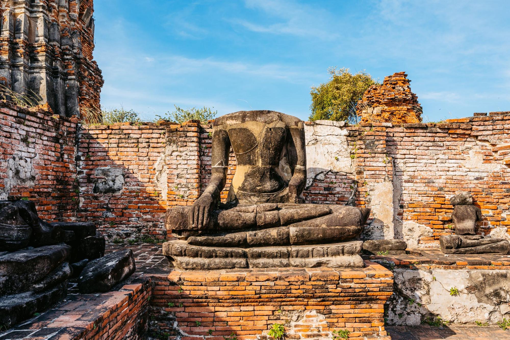 Templo Wat Mahathat en Ayutthaya.