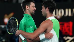 Final del Open de Australia: Carlos Alcaraz - Novak Djokovic, en imágenes.