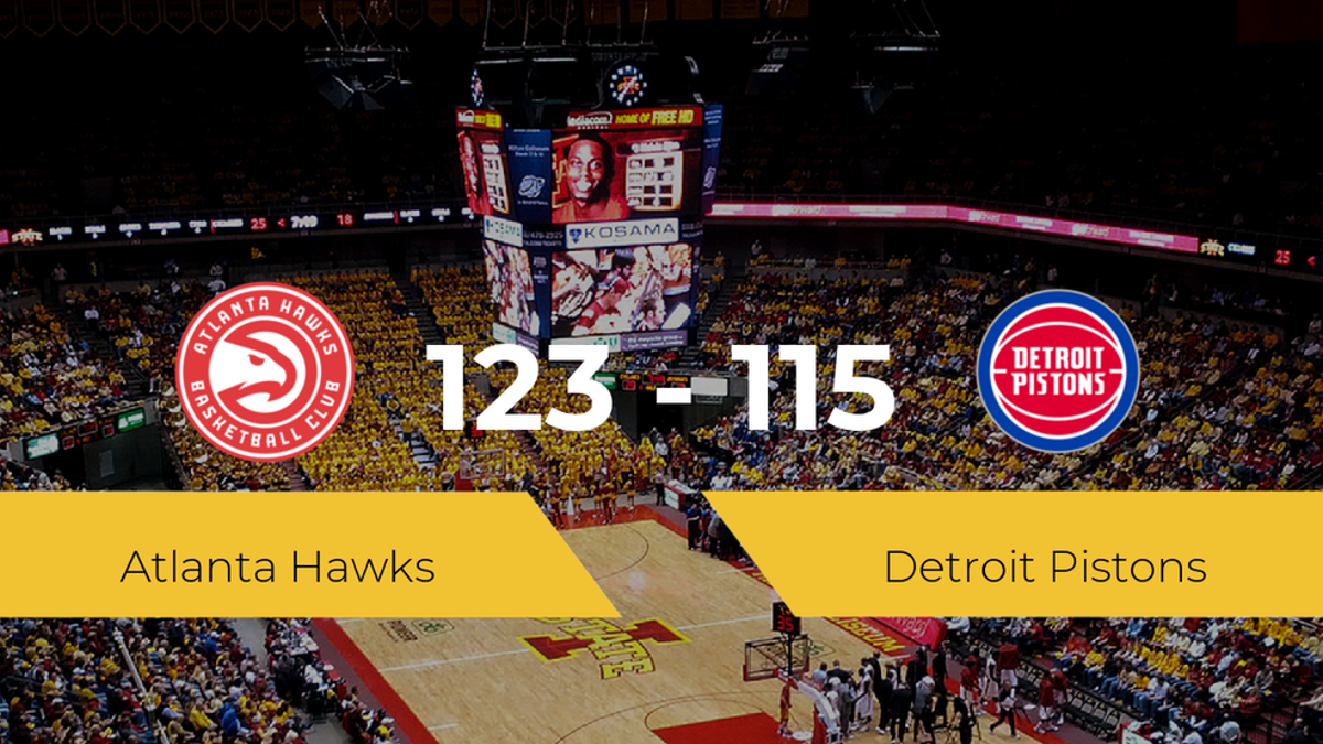 Victoria de Atlanta Hawks ante Detroit Pistons por 123-115