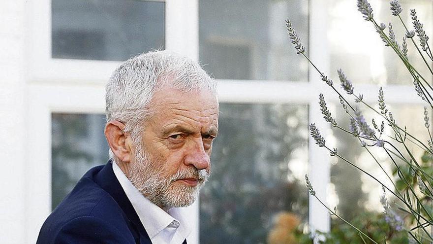 El líder de la oposición, Jeremy Corbyn, en Londres. // Reuters