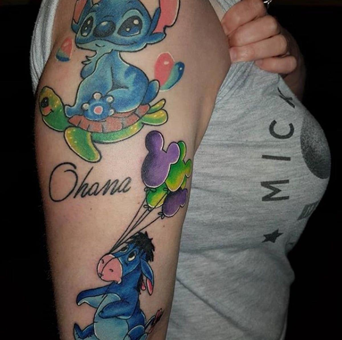 Tatuajes Disney: Ohana + Winnie the Pooh