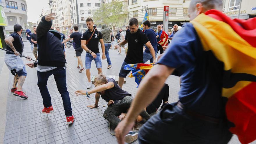 Actos violentos durante el último 9 d&#039;Octubre.