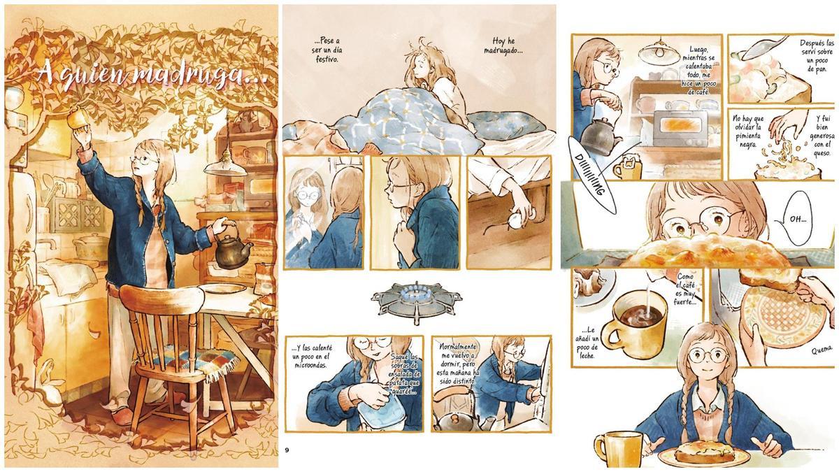 Viñetas del manga 'Hogar, dulce hogar'