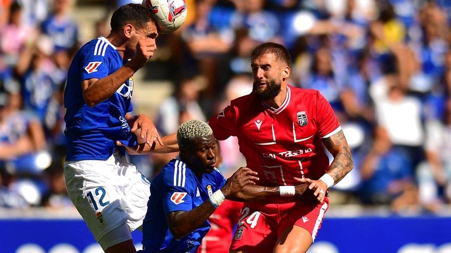 Desenlace cruel para un defensivo FC Cartagena en Oviedo (1-0)