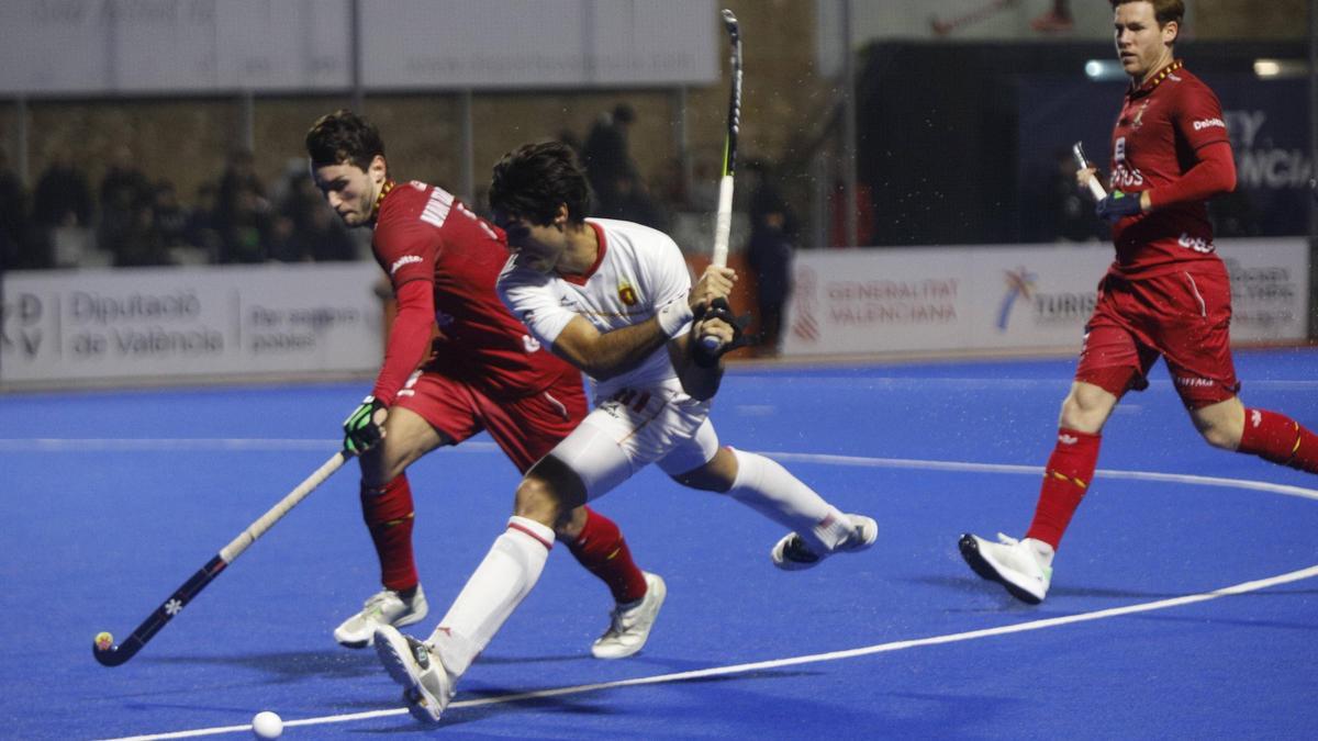 Final del preolímpico de hockey celebrado en València.