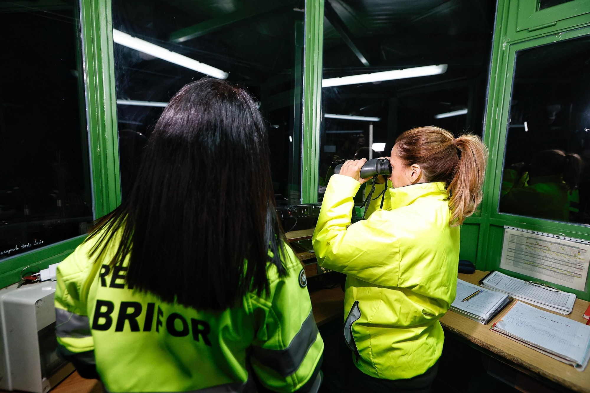 Visita nocturna al Operativo de Prevención y Extinción de Incendios Forestales