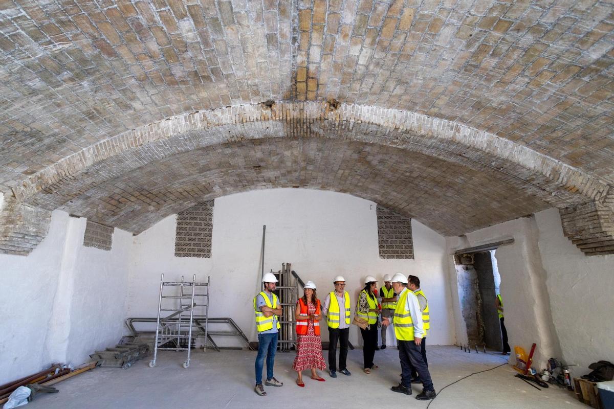 Visita a las obras de la Harinera de Casetas.