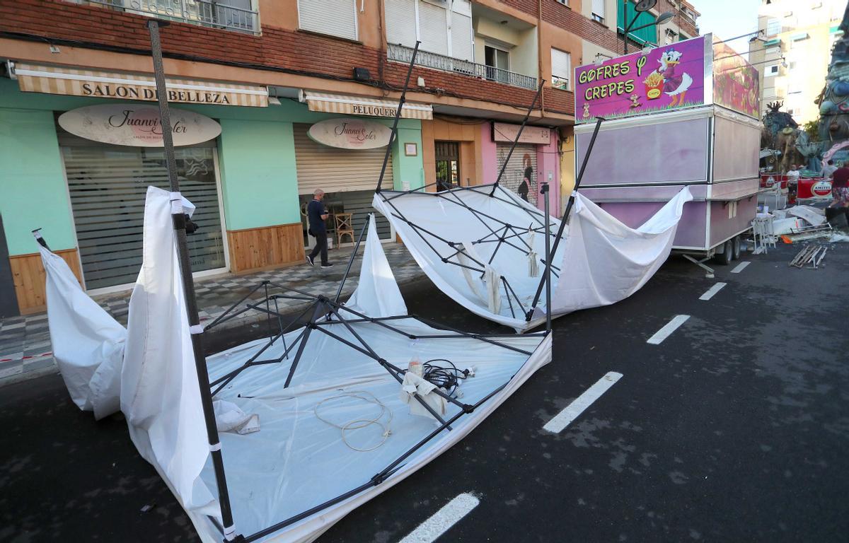 Desperfectos por la DANA en L'Antiga de Campanar