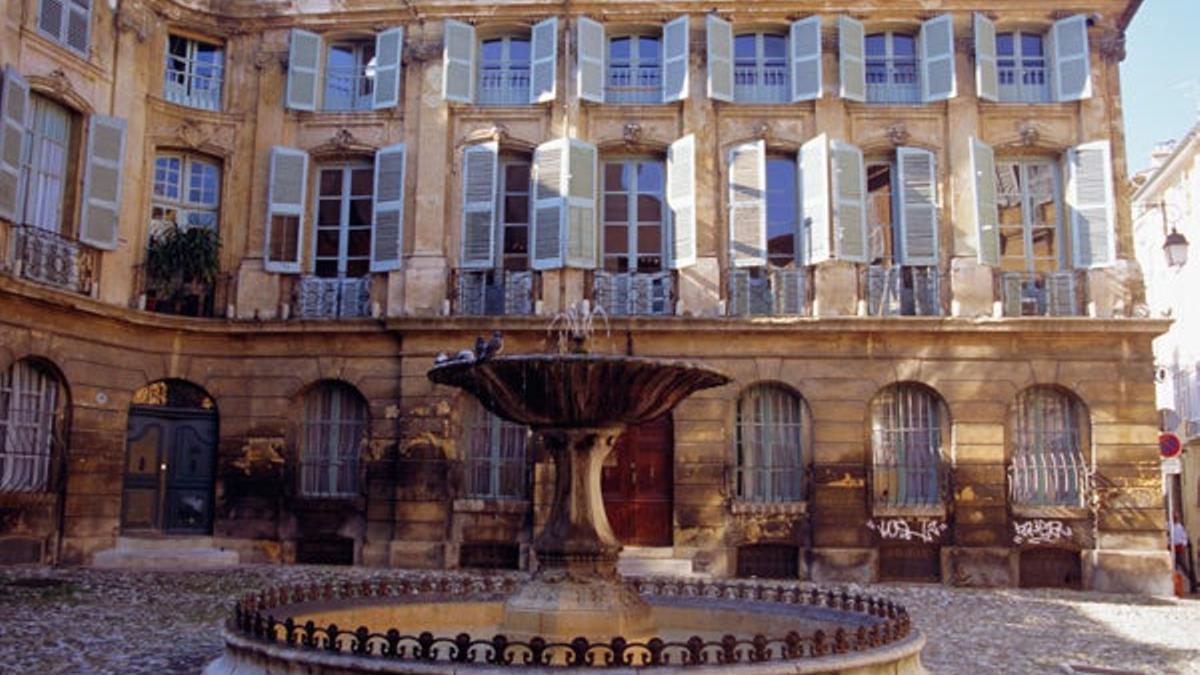 Plaza Albertas en Aix en Provence.