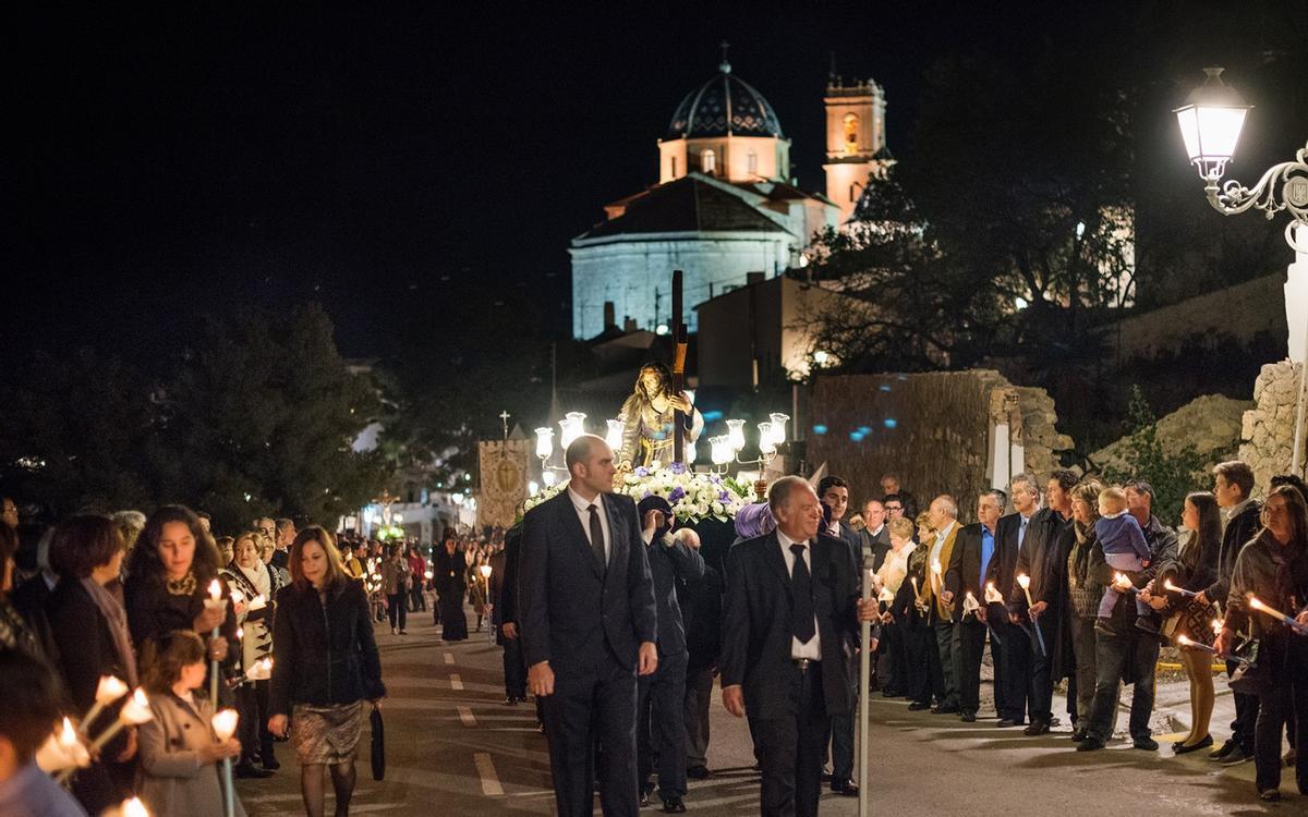 El casco antiguo de Altea, escenario de la procesión del Santo Entierro este viernes