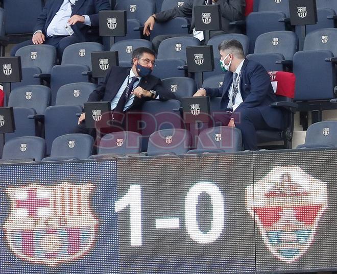 Imágenes del partido  del Trofeo Joan Gamper 2020/2021 del FC Barcelona disputado en el Camp Nou. FC Barcelona 1 - Elche CF, 10