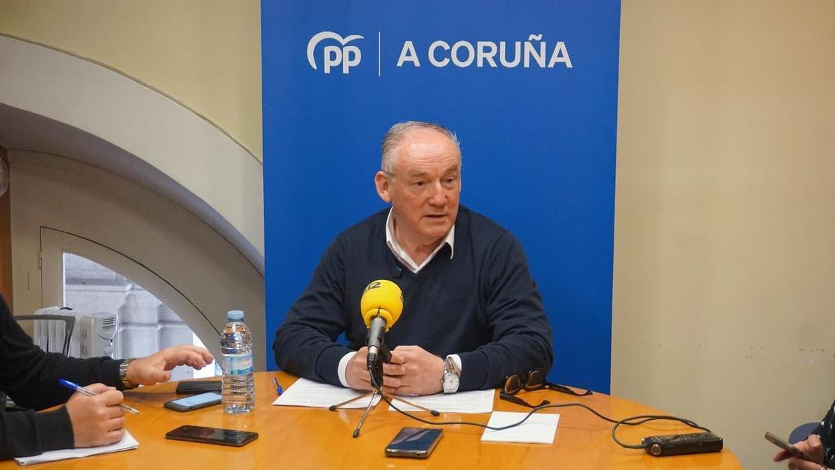 El portavoz municipal del PP Miguel Lorenzo.