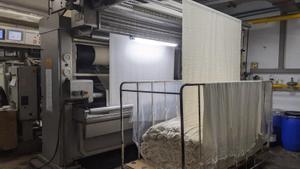 Uno de los talleres de confección con hilo reciclado.