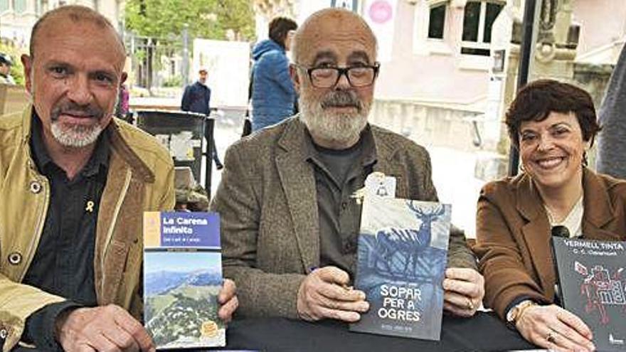 Joan Francesc Callado, Gerard Quinto i Gemma Camps van signar els seus llibres al matí