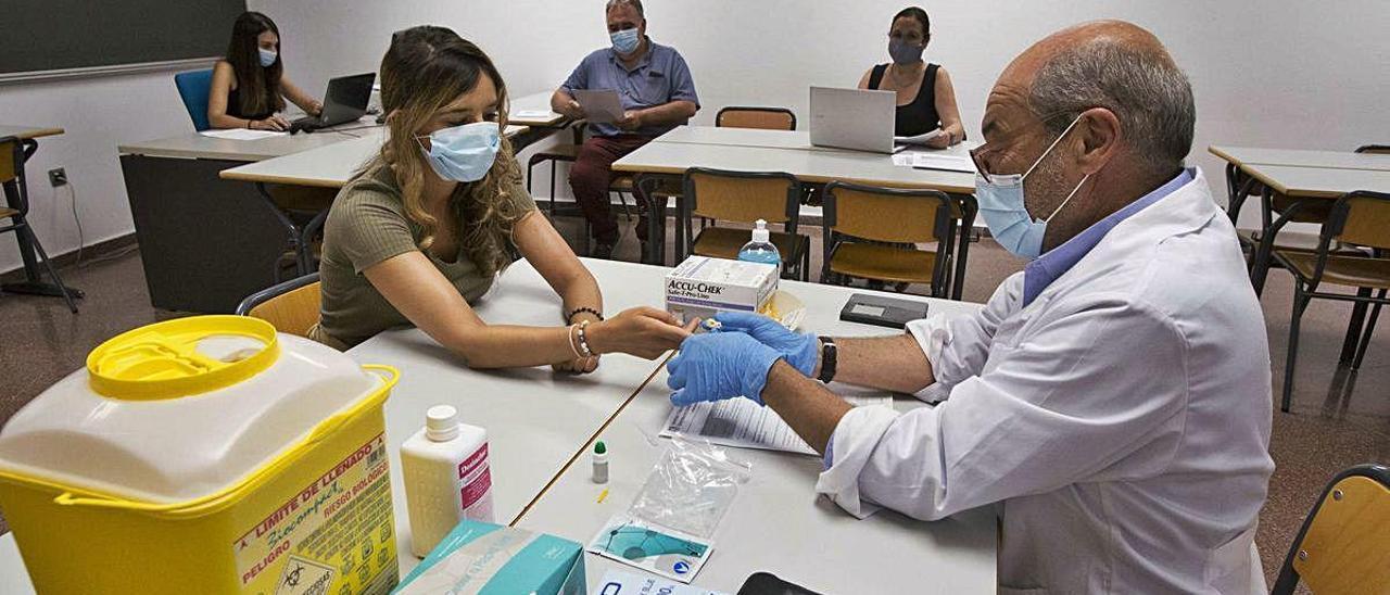 La toma de muestras se hará en varias aulas de la Facultad de Ciencias de la Salud de la Universidad de Alicante.