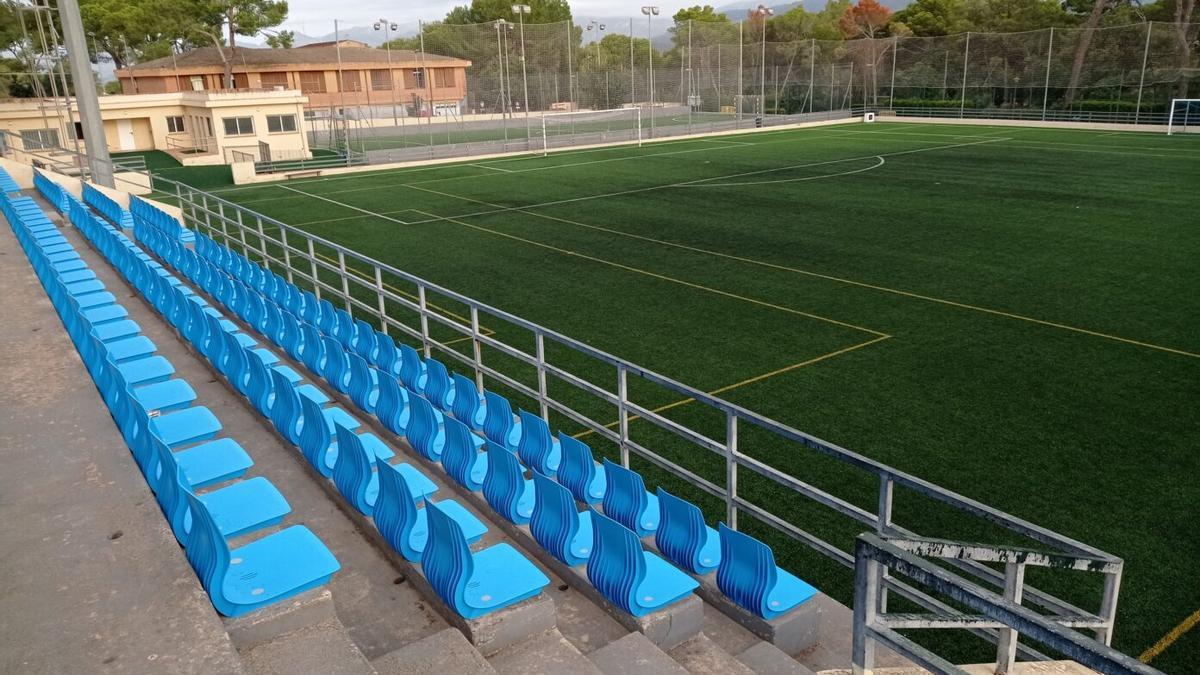 Campo de fútbol de Son Caulelles, en donde juega el Sporting Son Marçal