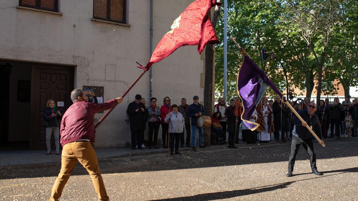 Baile de pendones entre La Hiniesta y Zamora.