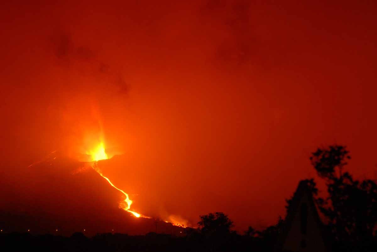 Imágenes del volcán de La palma