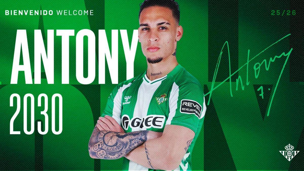 Vídeo | Así ha confirmado el Betis la llegada de Antony