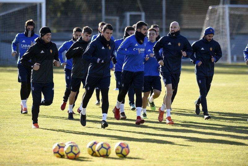 Sesión de entrenamiento del Real Zaragoza