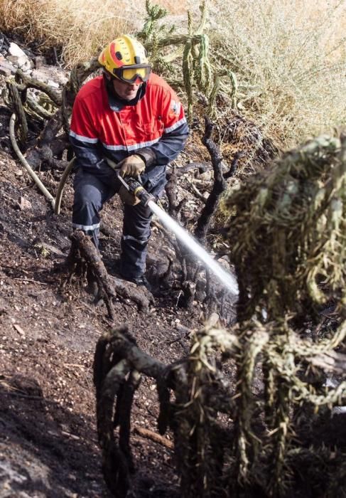 Sofocan un incendio en la zona del aeródromo de Mu