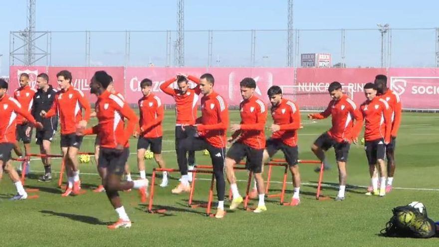 El Sevilla prepara su visita al Camp Nou