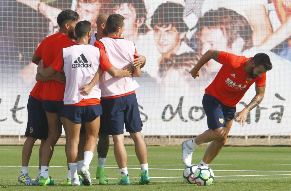 El primer entrenamiento de Neto