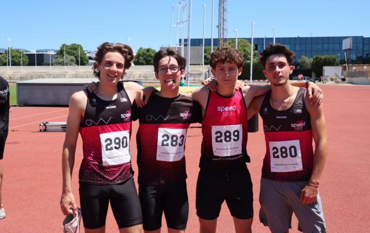 El Speed, campeón de Baleares sub18 del 4x400.