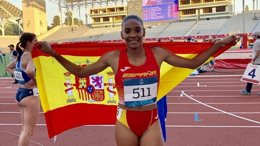 Salma Paralluelo conquista el oro en los 400 vallas del FOJE