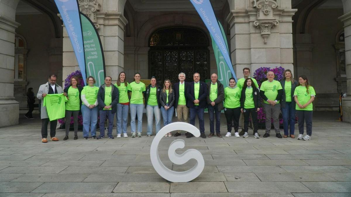 Presentación de la XIII Andaina Solidaria Contra o Cancro, en A Coruña.