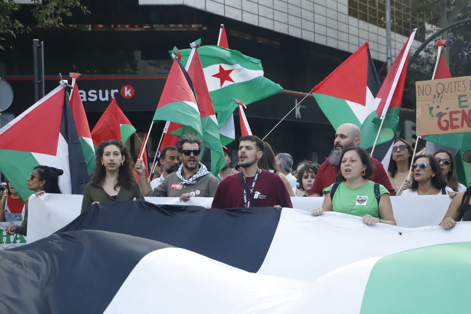 La manifestación por Palestina, en imágenes