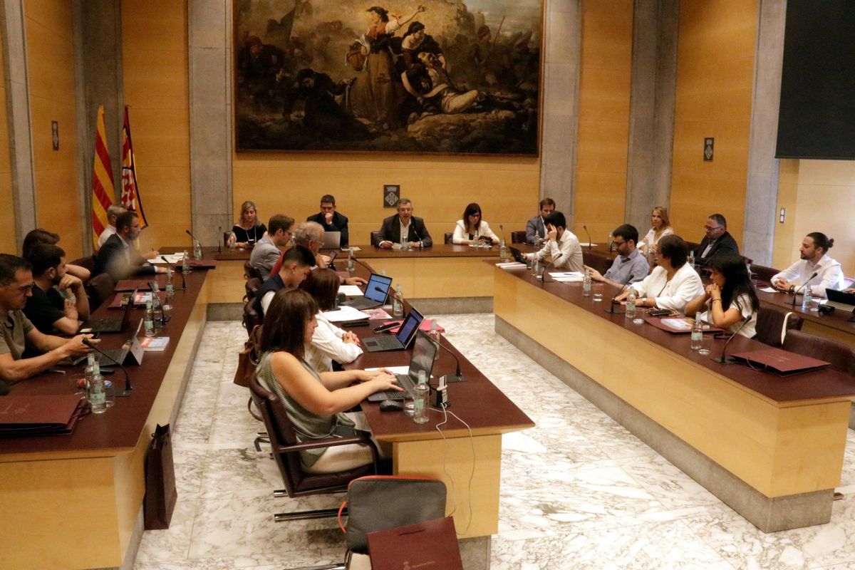 El ple de la Diputació de Girona d'aquest divendres 1 d’agost.
