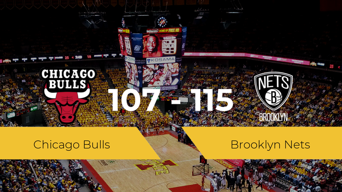 Brooklyn Nets derrota a Chicago Bulls por 107-115