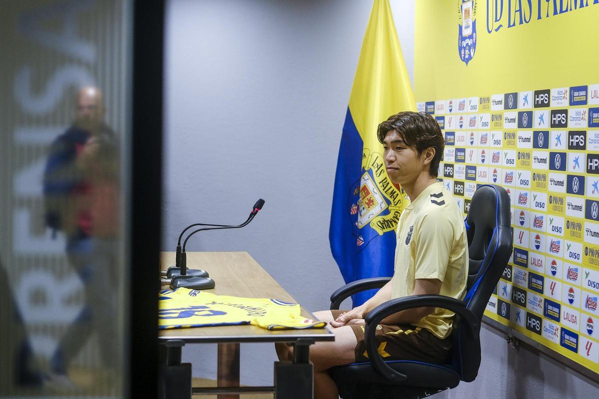 'Taigol', el pasado enero, durante su presentación como alta de la UD.