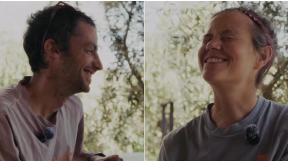 Kilian y Emilie, durante el test