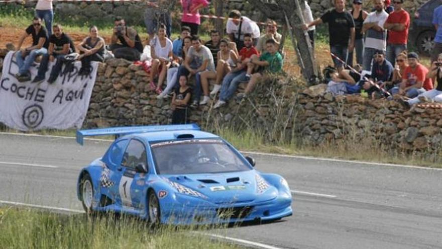 Pedro Mayol, campeón de Balears absoluto, en una de las trazadas durante la primera manga de carrera.